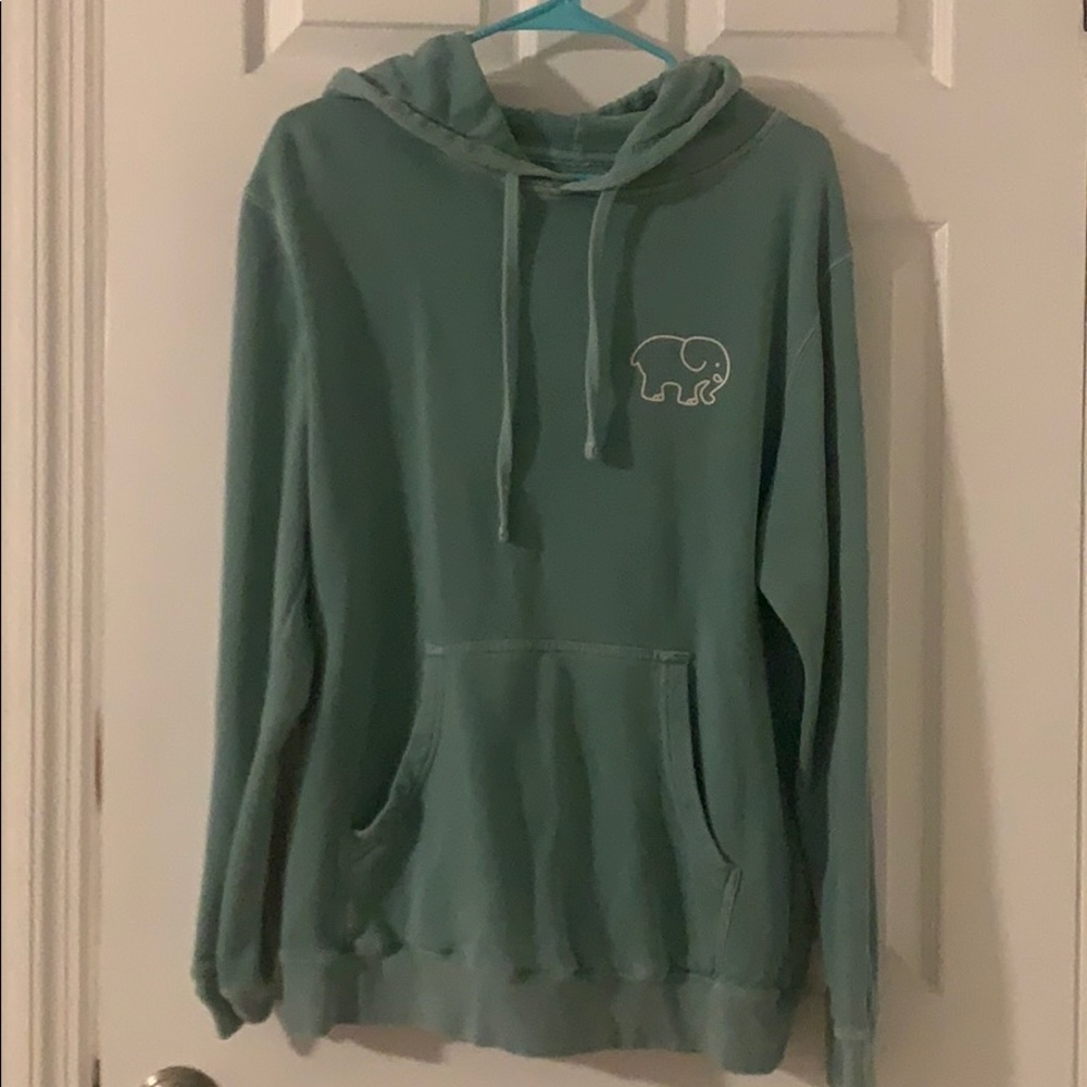Teal oversized ivory ella hoodie